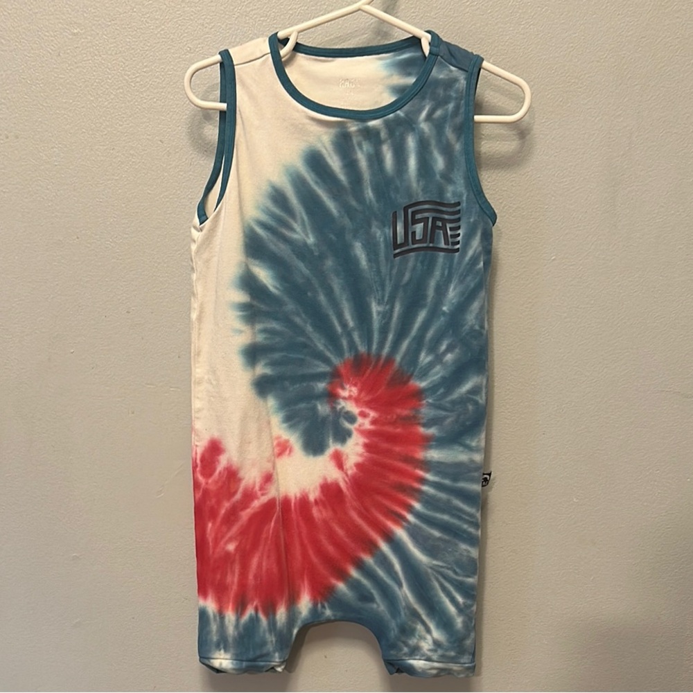Rags to Raches Red and Blue Tie-Dye Kids One Piece MAKE OFFER! 😍